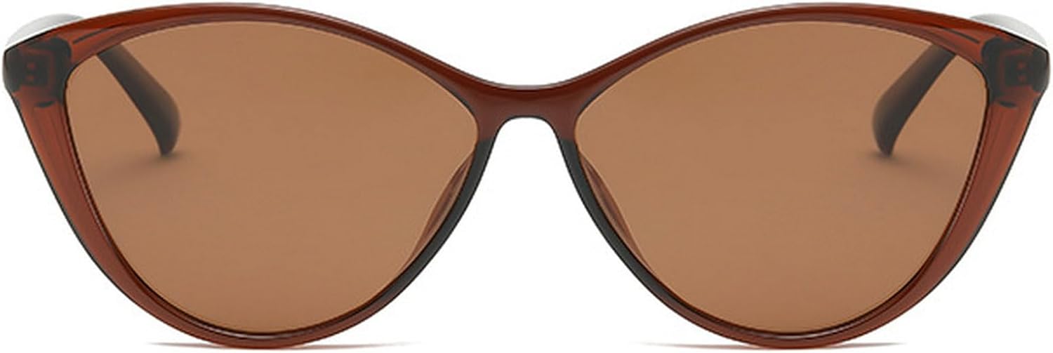 

Солнцезащитные очки в винтажной оправе «кошачий глаз» с многоугольными линзами, для женщин и мужчин, в стиле ретро, ​​с защитой от УФ-излучения, для путешествий mincl, Brown