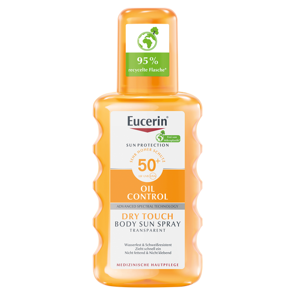 

Прозрачный защитный спрей для тела spf50+, 200 мл Eucerin Sun