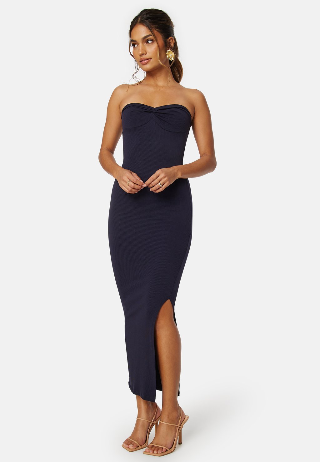 

Платье из джерси TUBE MAXI SLIT DRESS - Maxi dress Bubbleroom, темно-синий