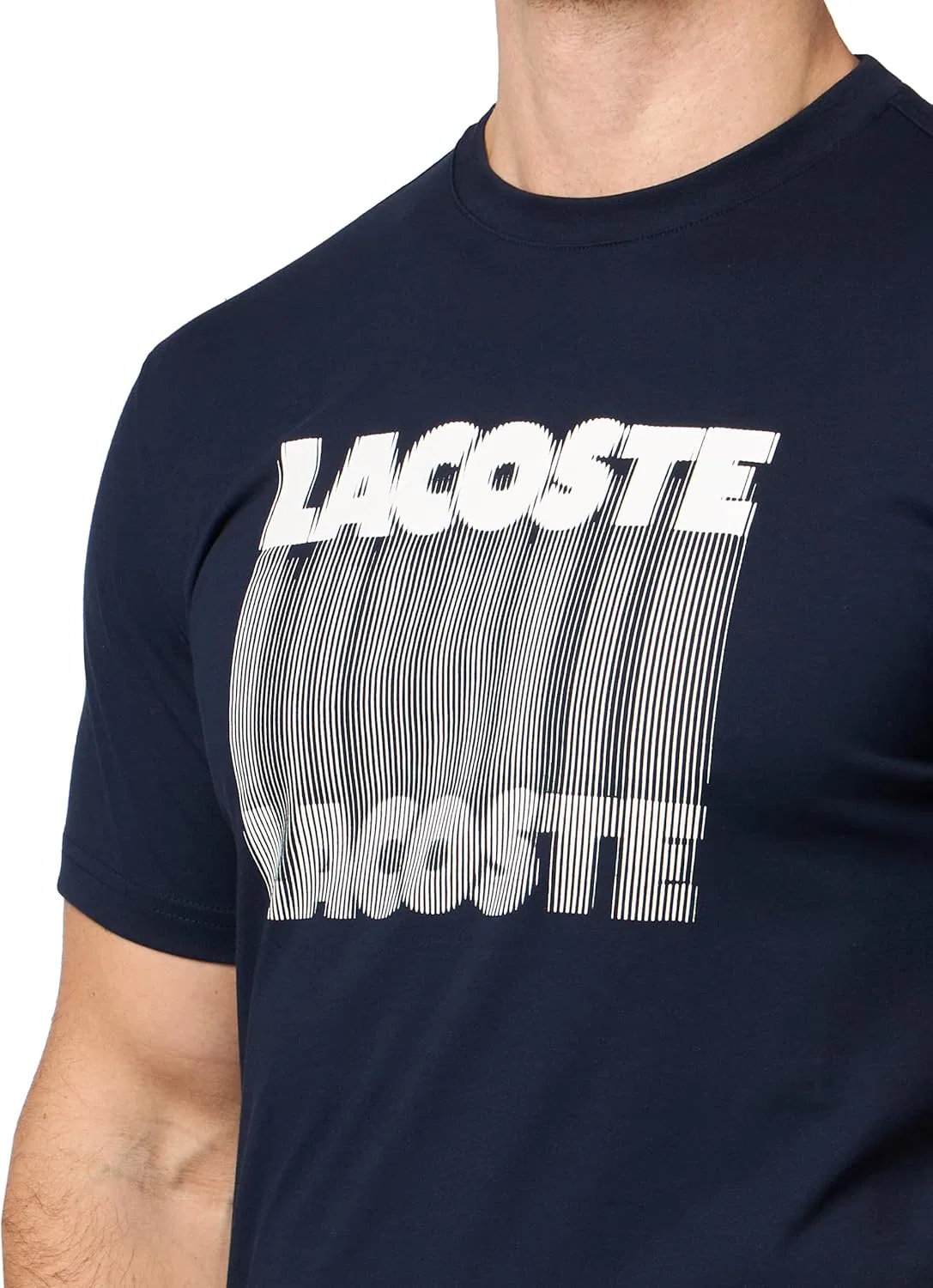 Футболка мужская Lacoste, цвет Navy Blue — фото 3