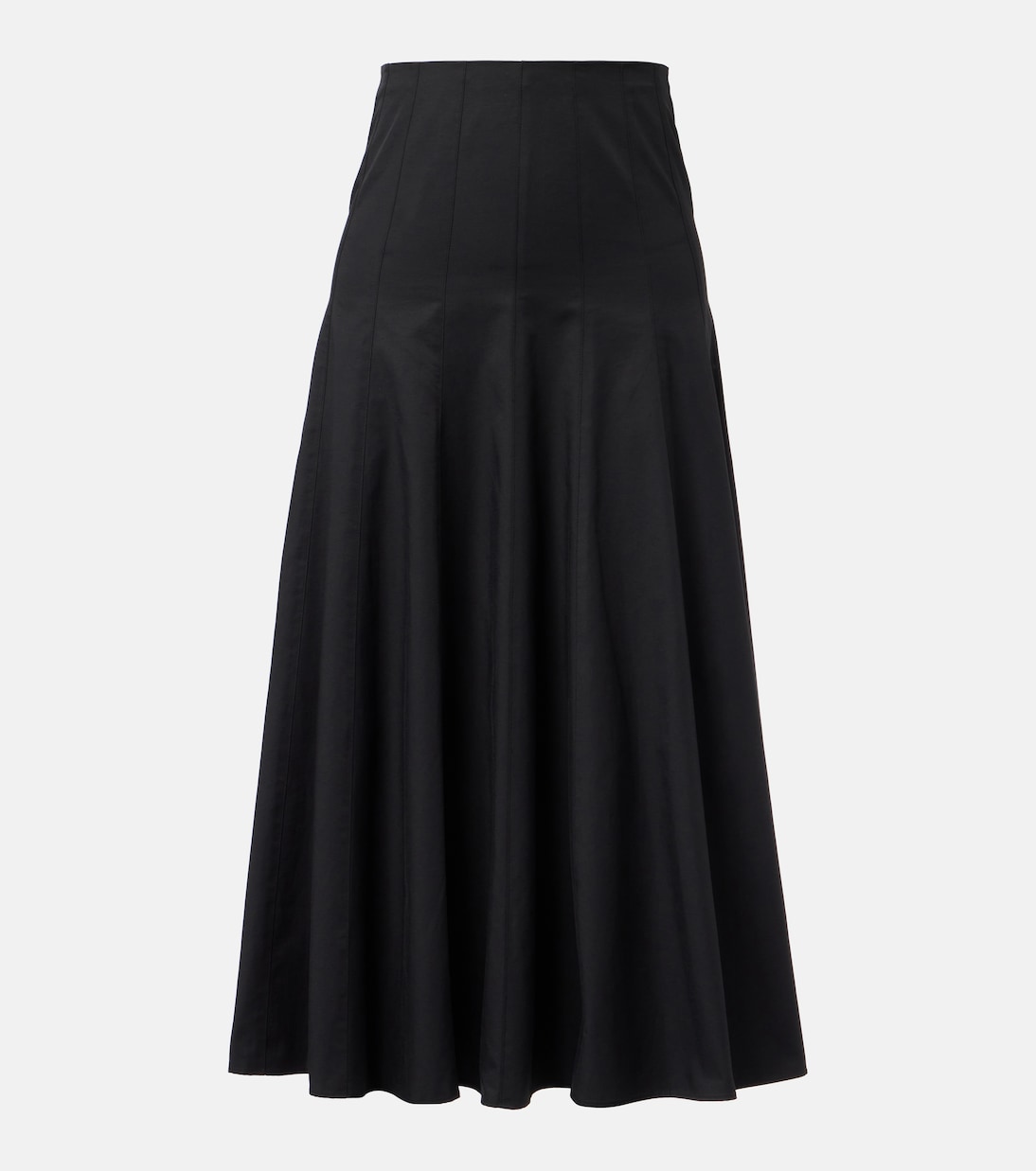 

Юбка миди Heidi из смесовой хлопковой ткани Proenza Schouler, черный