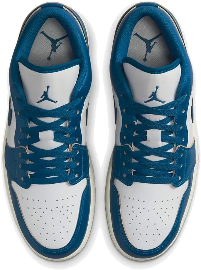 Кроссовки Nike Air Jordan 1 Low Rosso da Uomo FJ3459-160, White Industrial Blue 141 — фото 4
