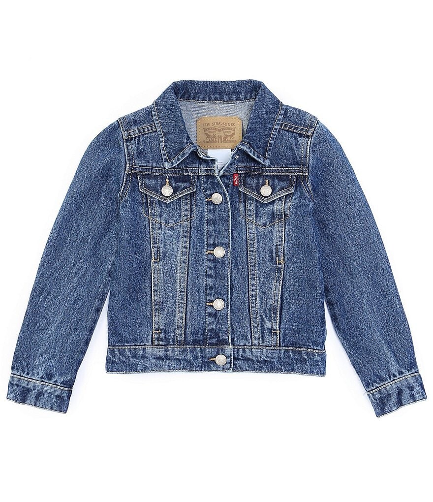 

Джинсовая куртка Levi's Little Girls 2T-6X, синий