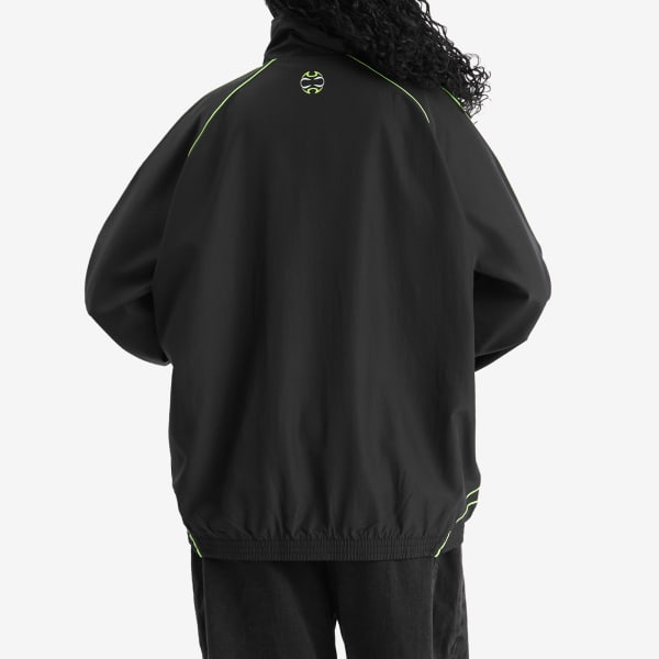 Teamgeist трек топ Adidas, Black & Signal Green — фото 3