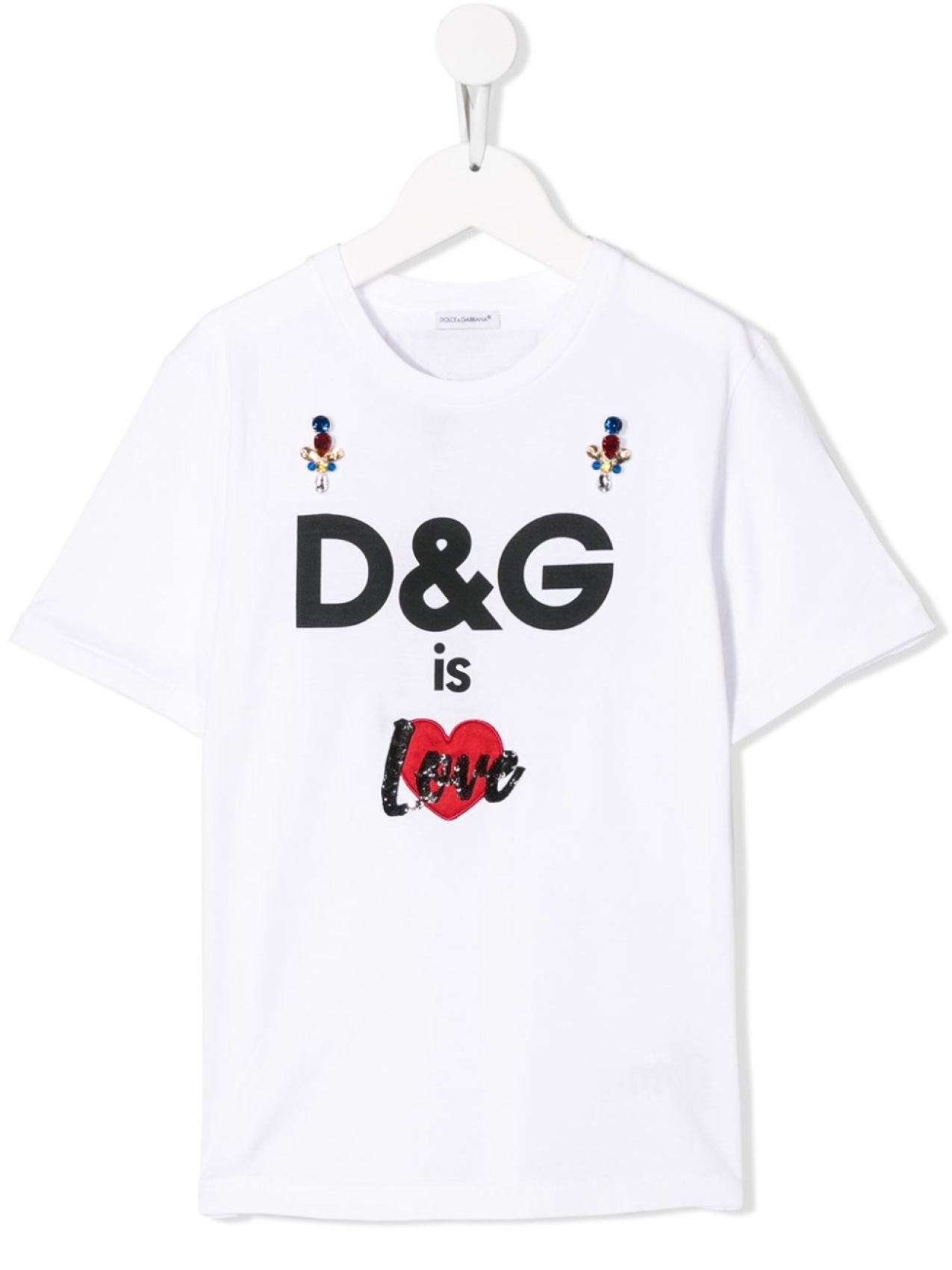 

Dolce & Gabbana Kids футболка Love с логотипом, белый