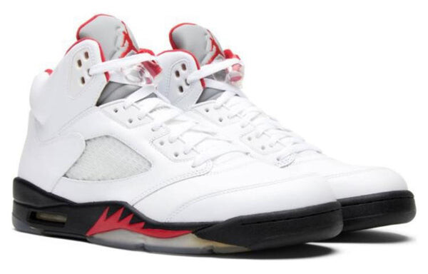 Кроссовки 5 ретро Air Jordan, белый — фото 4