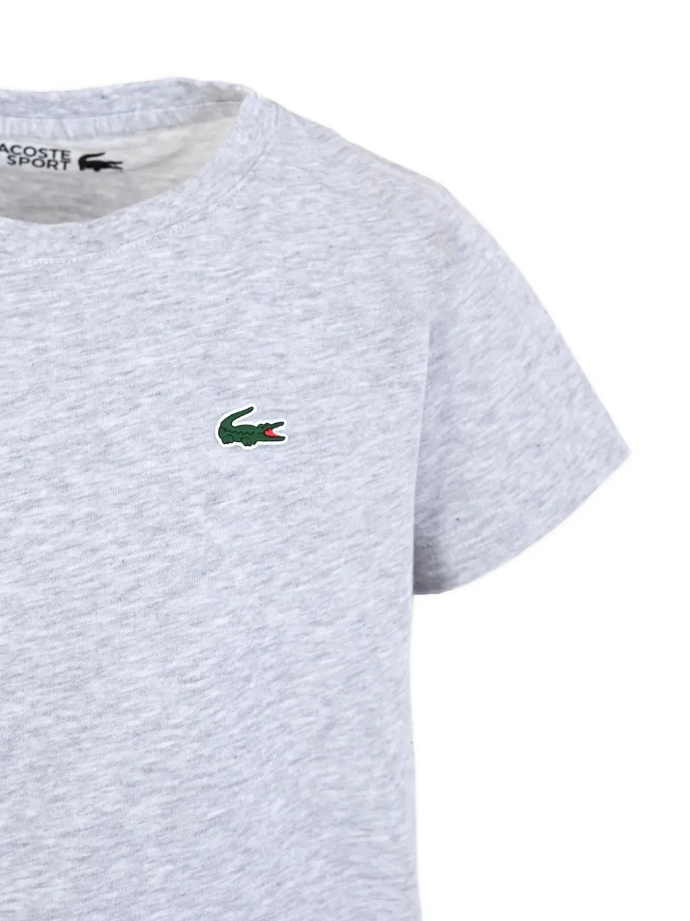 Футболка с короткими рукавами и логотипом Lacoste Kids, серый — фото 3