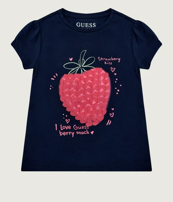 Футболка regular fit Guess, темно-синий