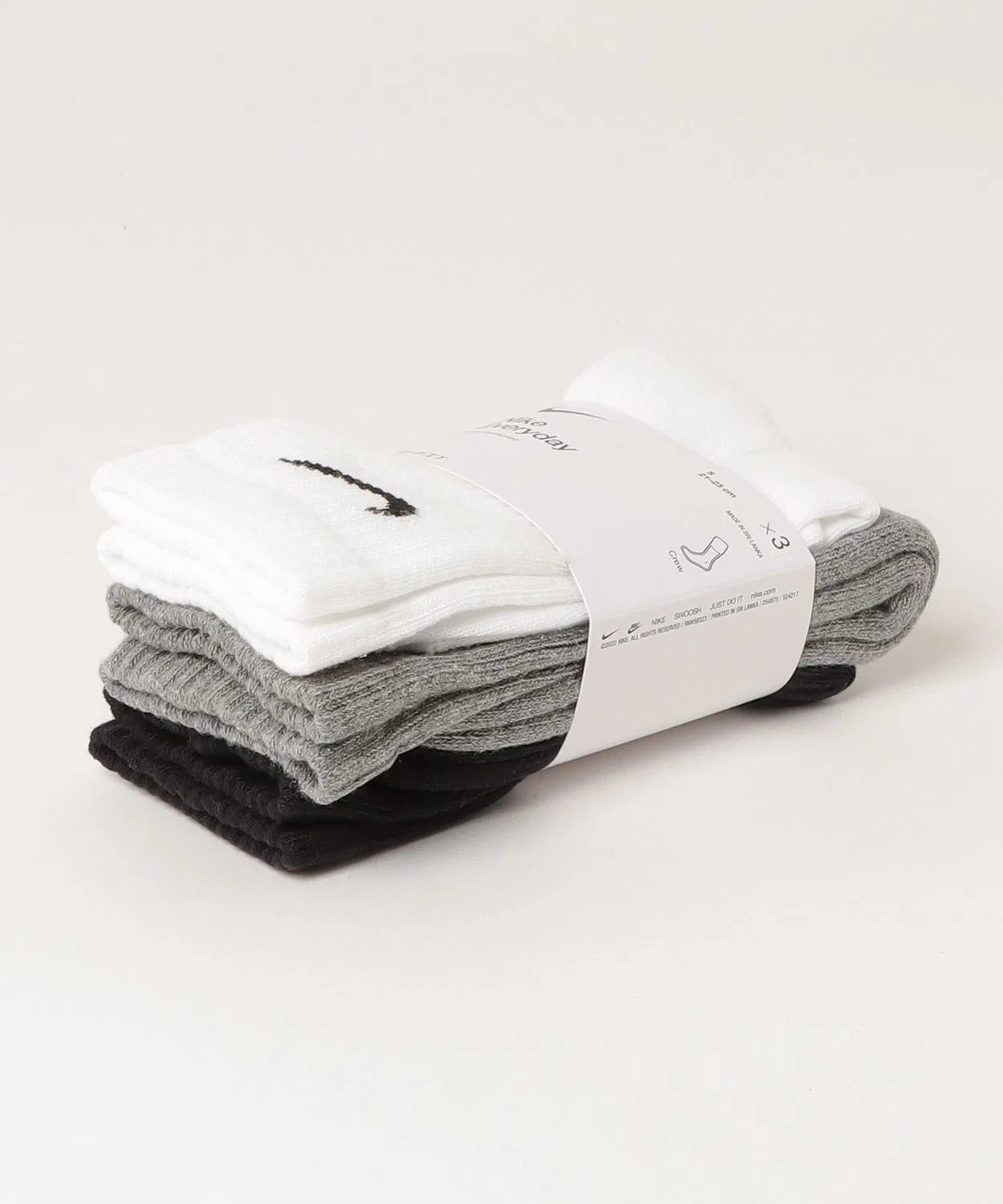 Носки NIKE Everyday Cushioned Crew, чёрные — фото 4