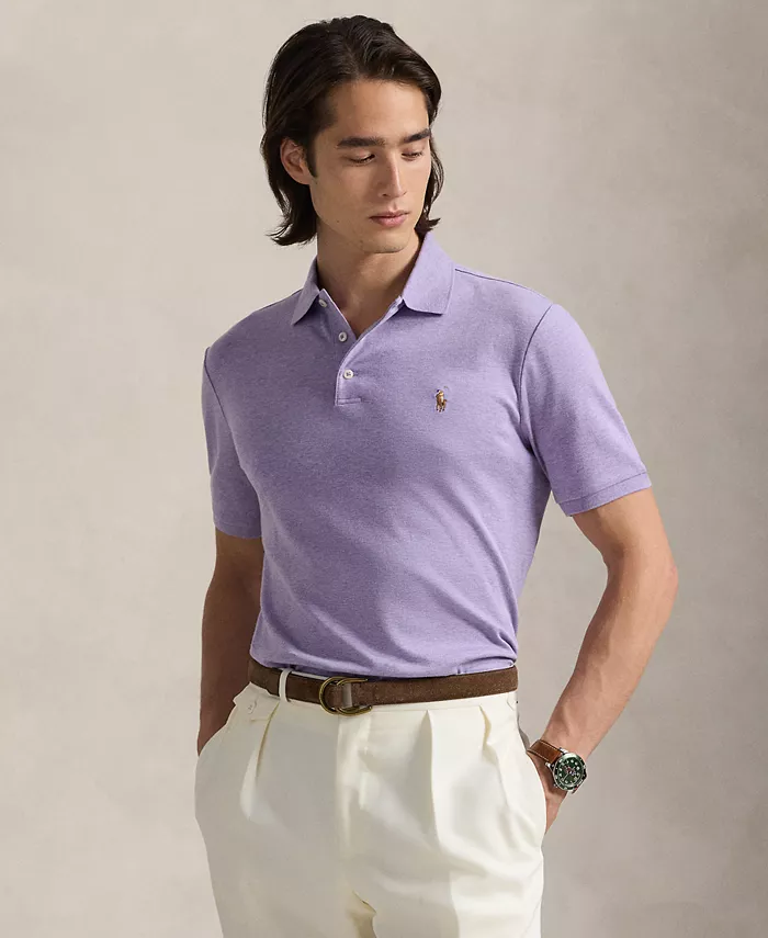 

Мужская поло из мягкого хлопка Custom Slim Fit Polo Ralph Lauren, фиолетовый