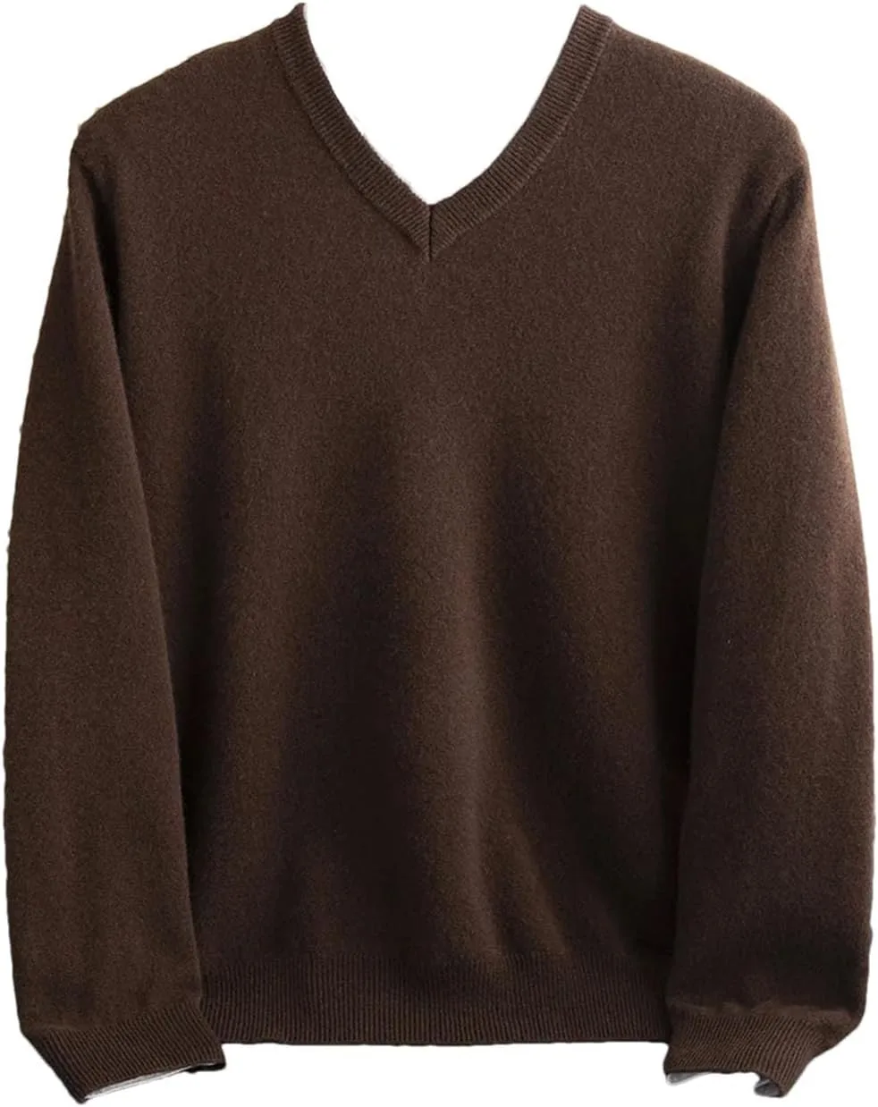 

Мужской вязаный свитер с V-образным вырезом Rfmfkkg