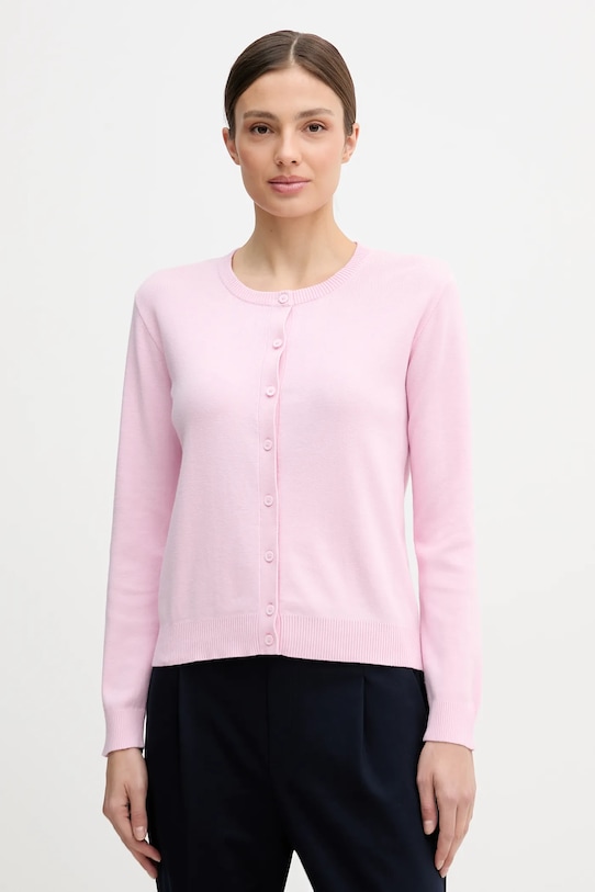 

Хлопковый кардиган United Colors of Benetton, розовый