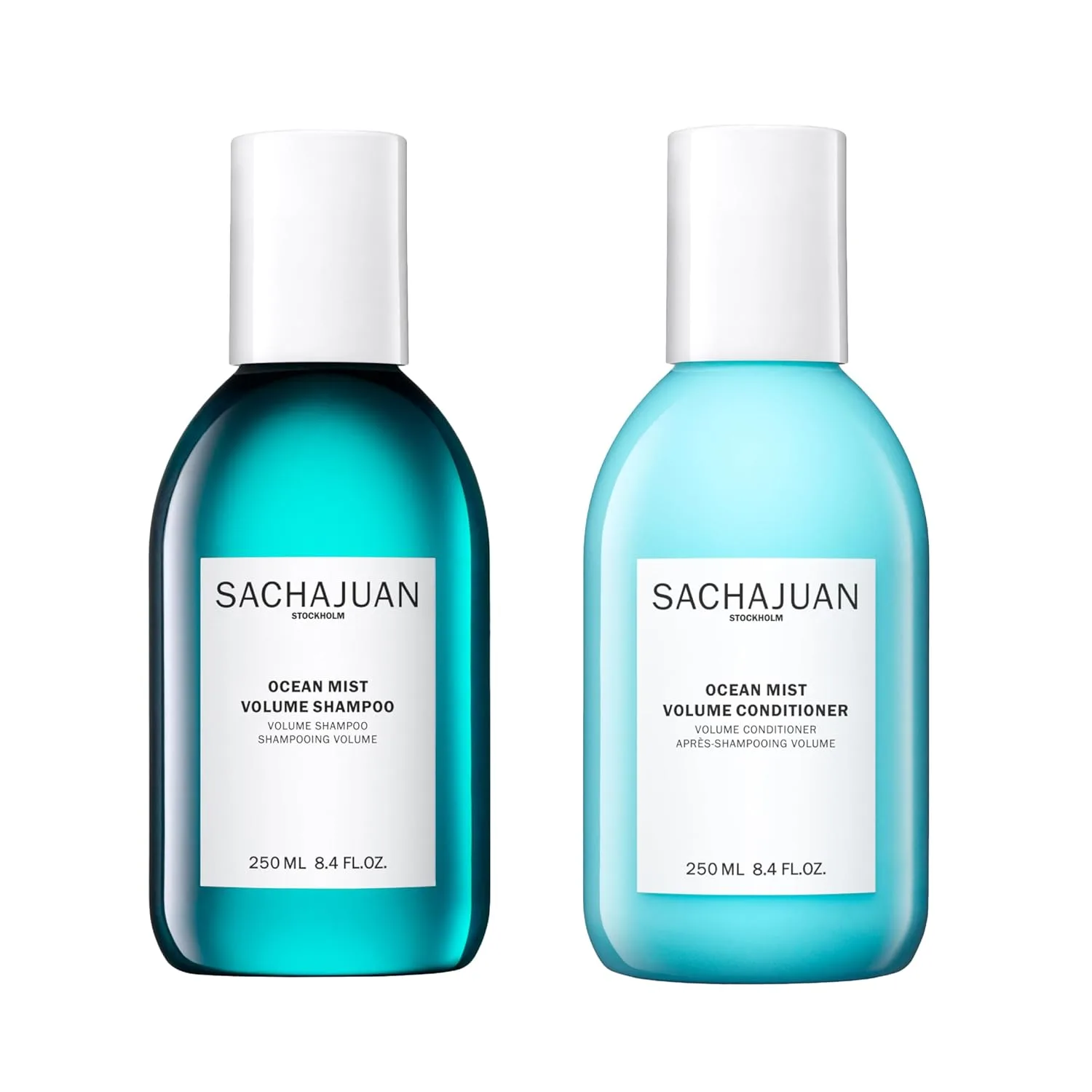 Набор шампуня и кондиционера SACHAJUAN Ocean Mist Volume | Технология Ocean Silk и растительные протеины для объема, структуры и пышности | Легкое увлажнение | Веганский продукт, без парабенов | 248 мл (2 шт.)