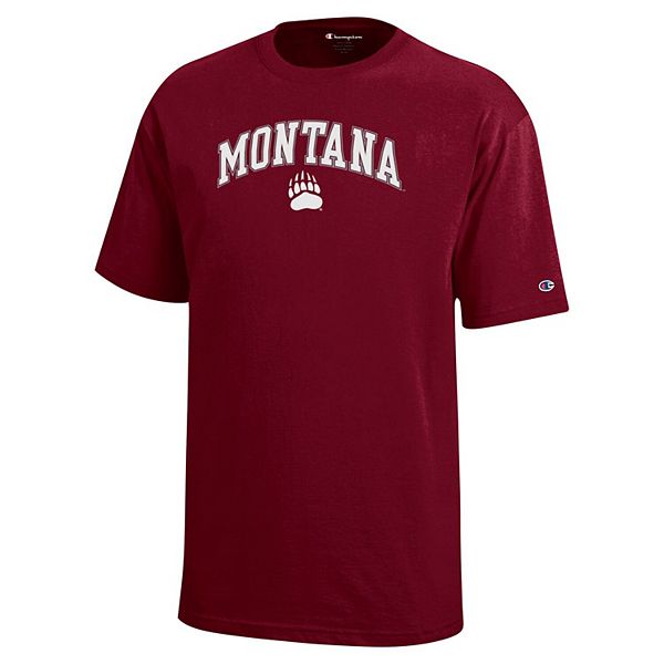 Футболка youth maroon montana grizzlies arch over logo Champion — фото 3