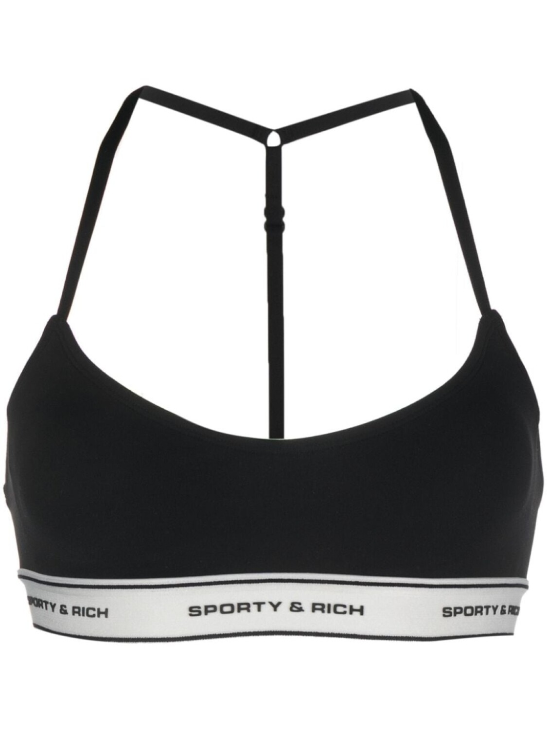 

Sporty & Rich спортивный бюстгальтер с логотипом, черный