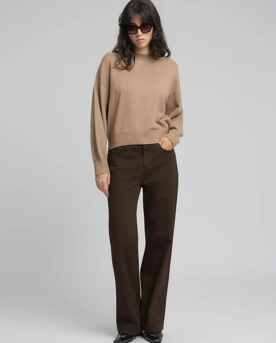 

Женский свитер с длинными рукавами и круглым вырезом Replay, бежевый