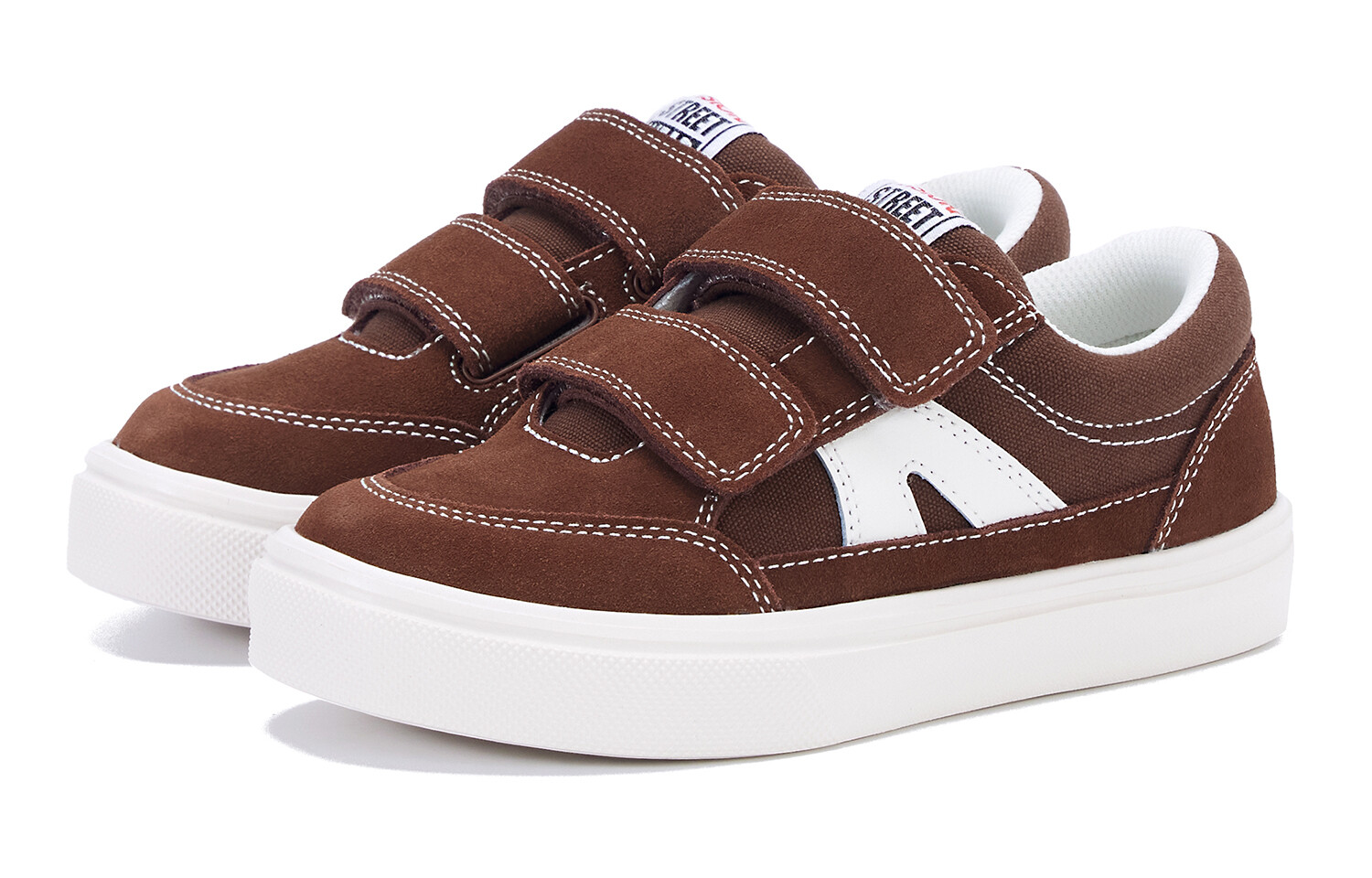 Детские парусиновые туфли Stick Light Kids Low-top Brown Vision Street Wear, коричневый — фото 3