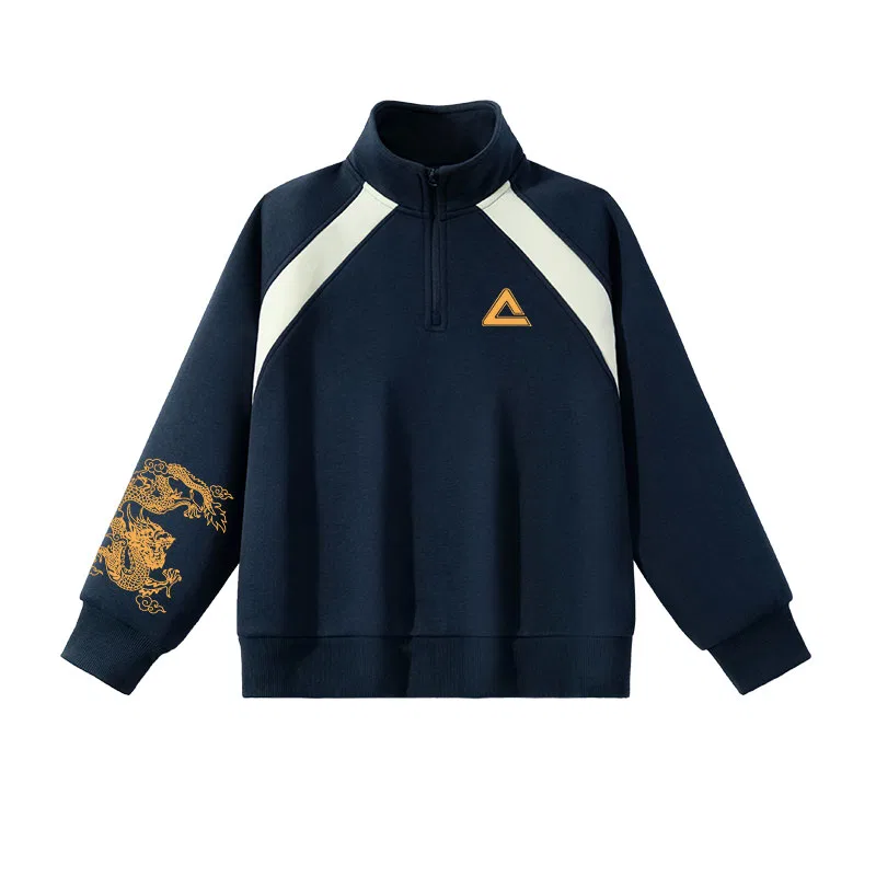 Свитшот детский с флисом PEAK Navy/Pink