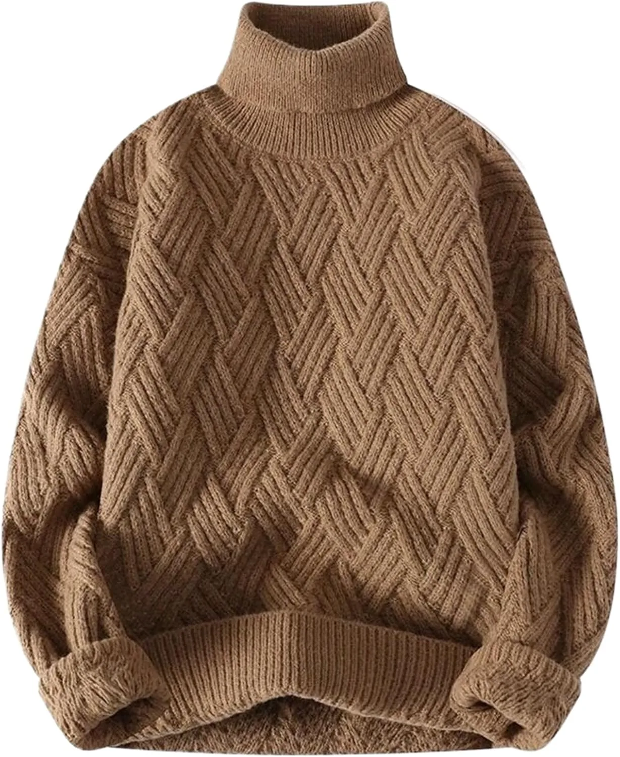 

Толстовка-водолазка мужская вязаная теплая WHSZEDZB