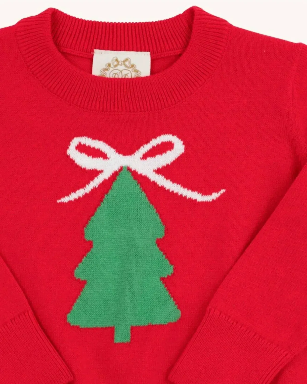 Детский свитер «Изабель» с интарсией в виде рождественской елки The Beaufort Bonnet Company, Christmas Tree — фото 2