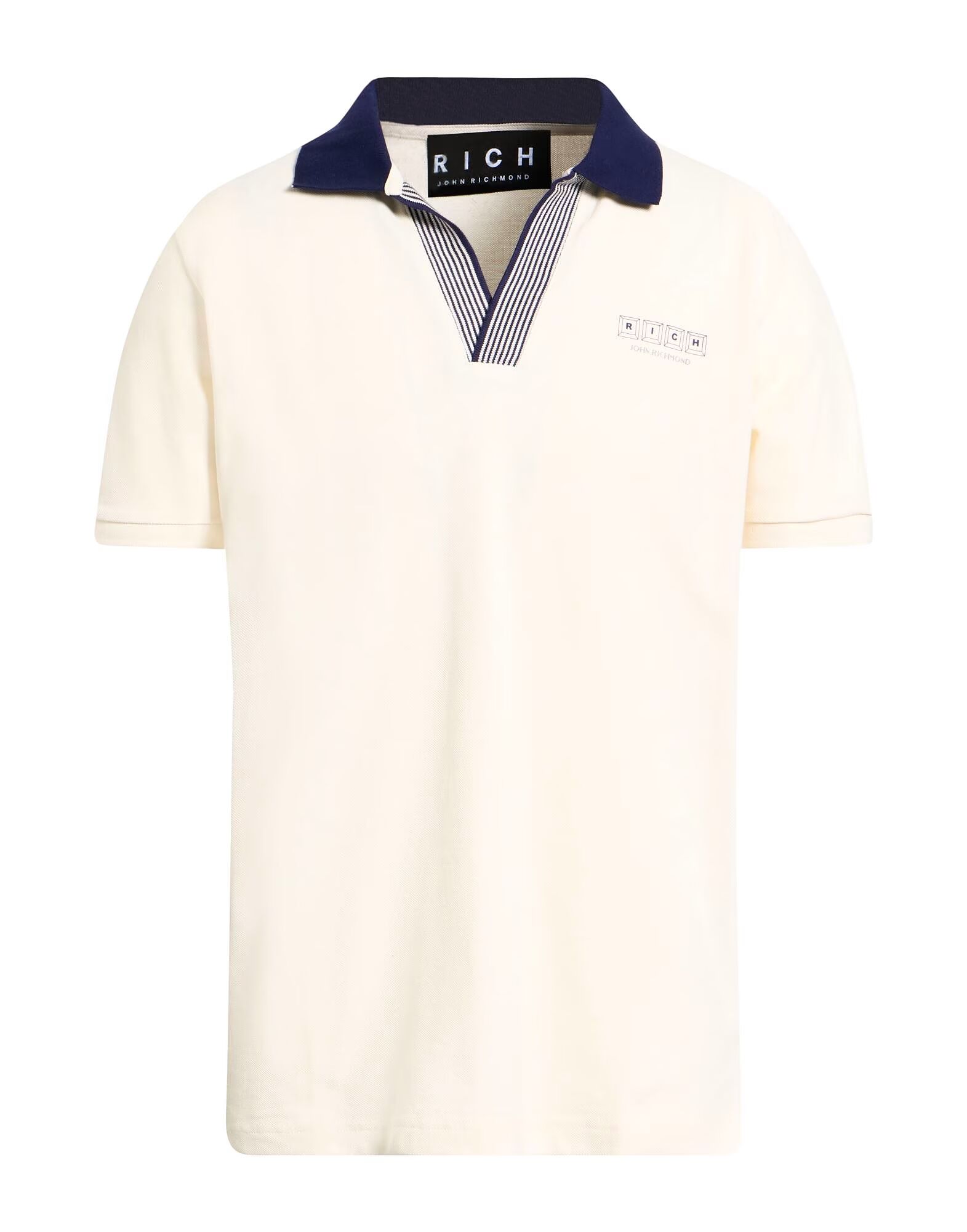 

Рубашка поло John Richmond, слоновая кость, Бежевый, Рубашка поло John Richmond, слоновая кость