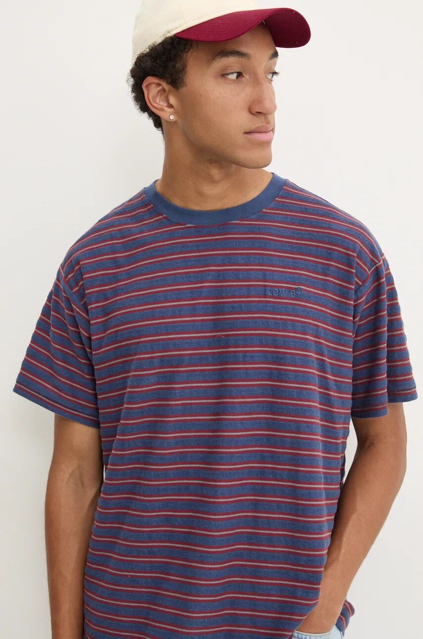 

Хлопковая футболка Levi's, темно-синий