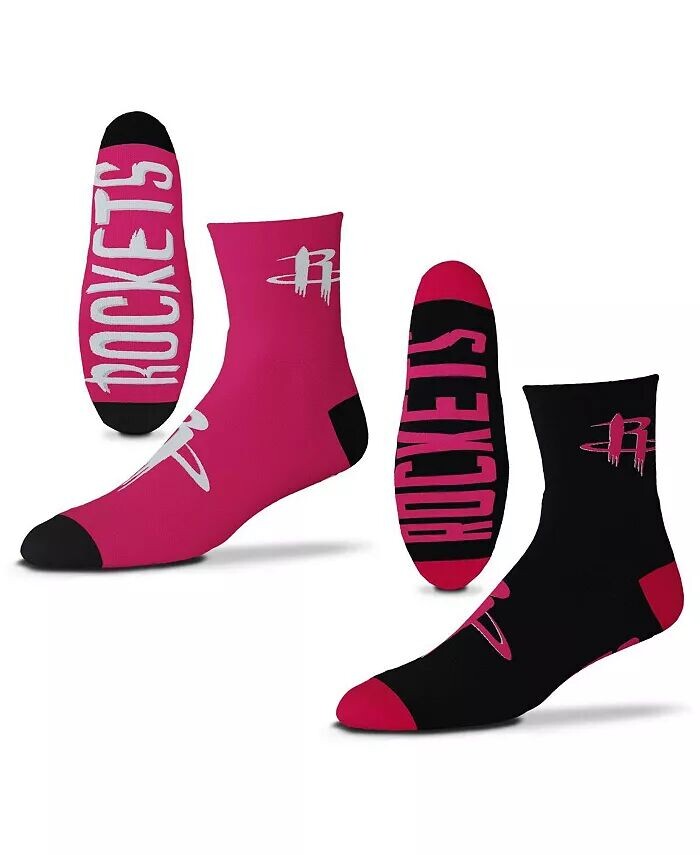 

Мужские носки Houston Rockets Team длиной в четверть, комплект из двух пар For Bare Feet
