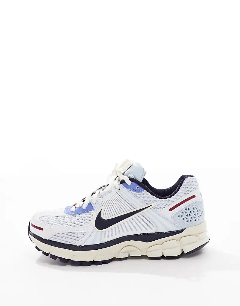 Кроссовки унисекс Nike Zoom Vomero 5 белого и синего цветов — фото 4