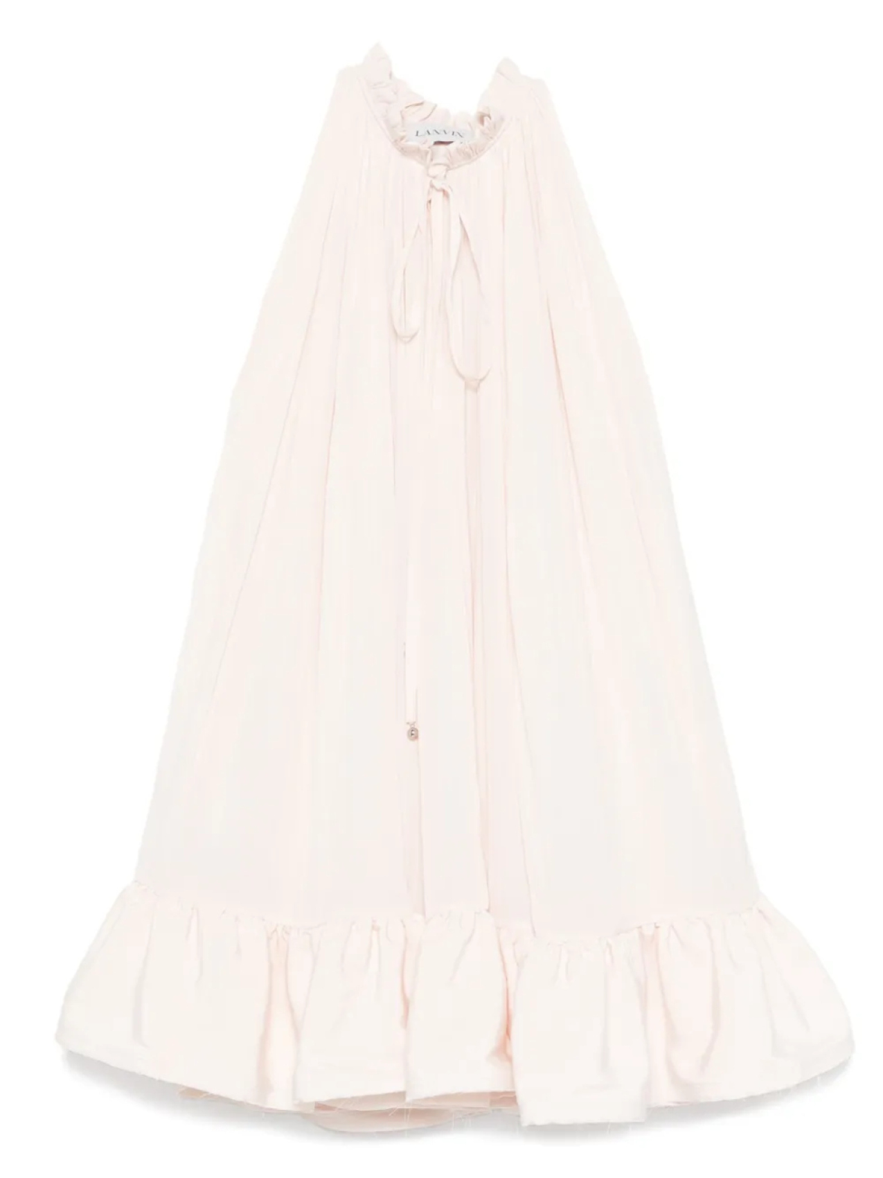 

Lanvin платье мини с оборками, розовый