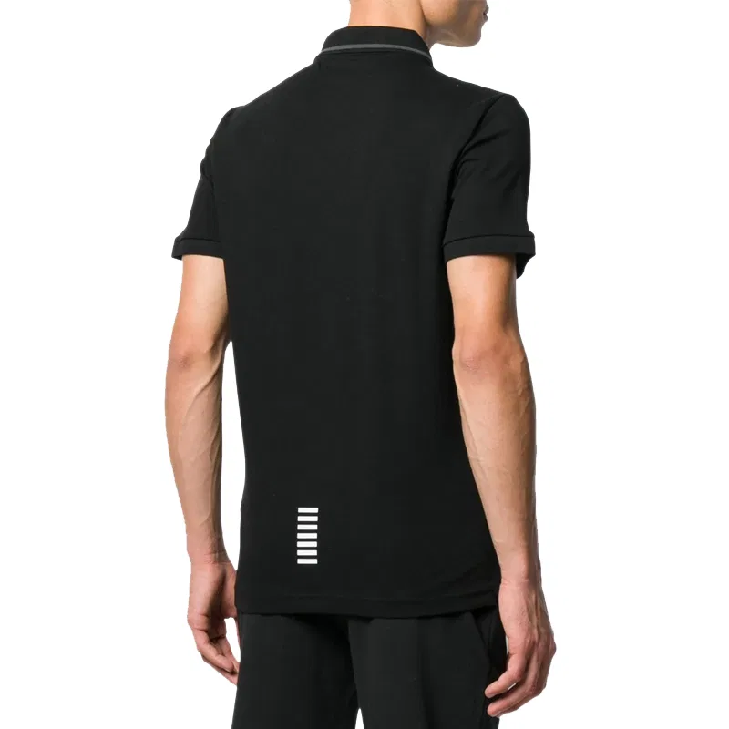 Поло EA7 мужское черное EMPORIO ARMANI, Black — фото 4