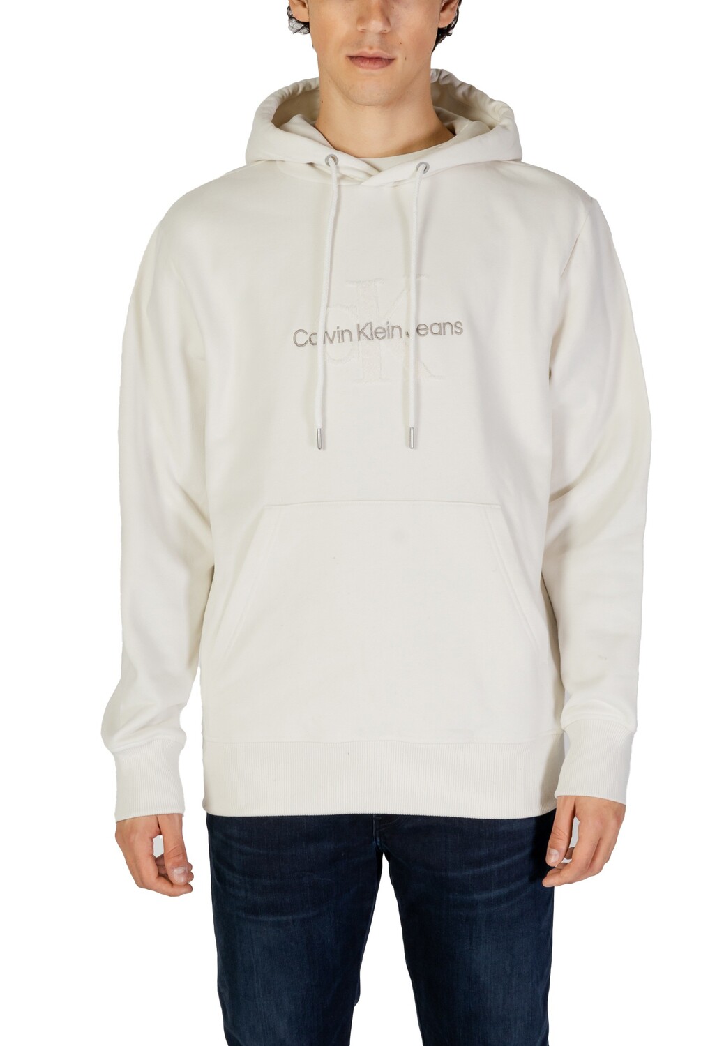 

Толстовка мужская Calvin Klein Jeans с капюшоном и карманом, бежевый