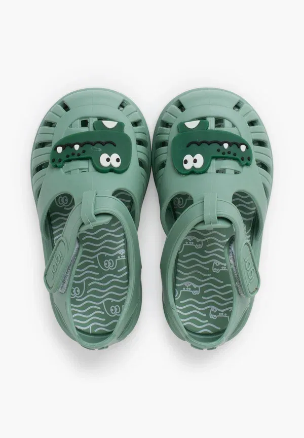 Сандалии детские Cangrejeras niños tobby animales sandals Igor, цвет зелёный матча — фото 3