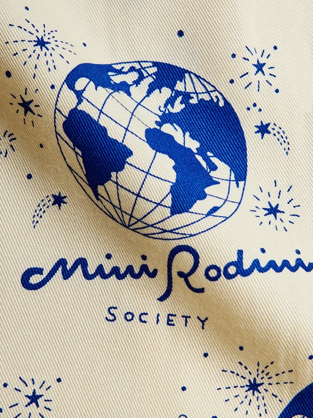 Брюки Society в полоску Mini Rodini, бежевый — фото 4