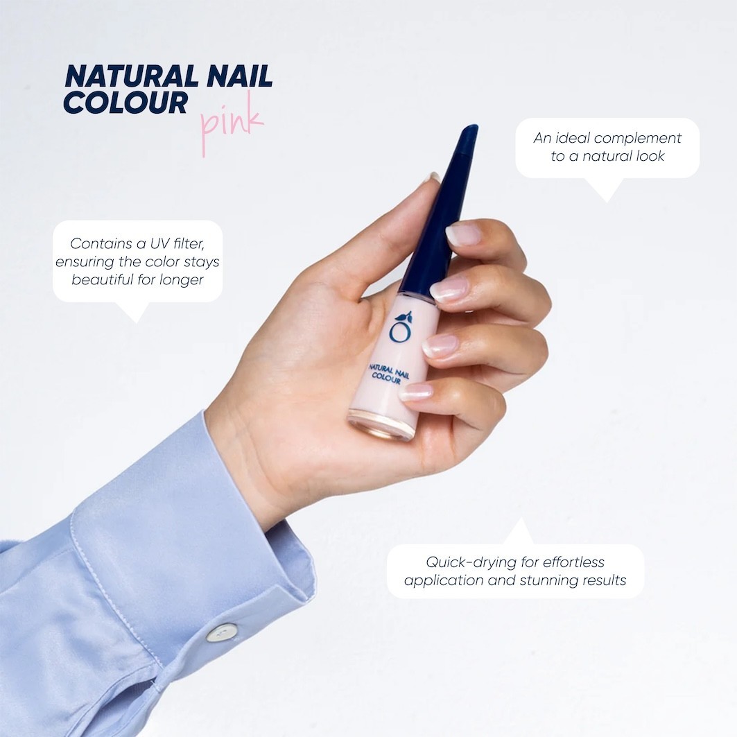 Лак для ногтей handpflege natural nail colour glitter Herome Cosmetics, 8 ml, объем 8 мл — фото 3