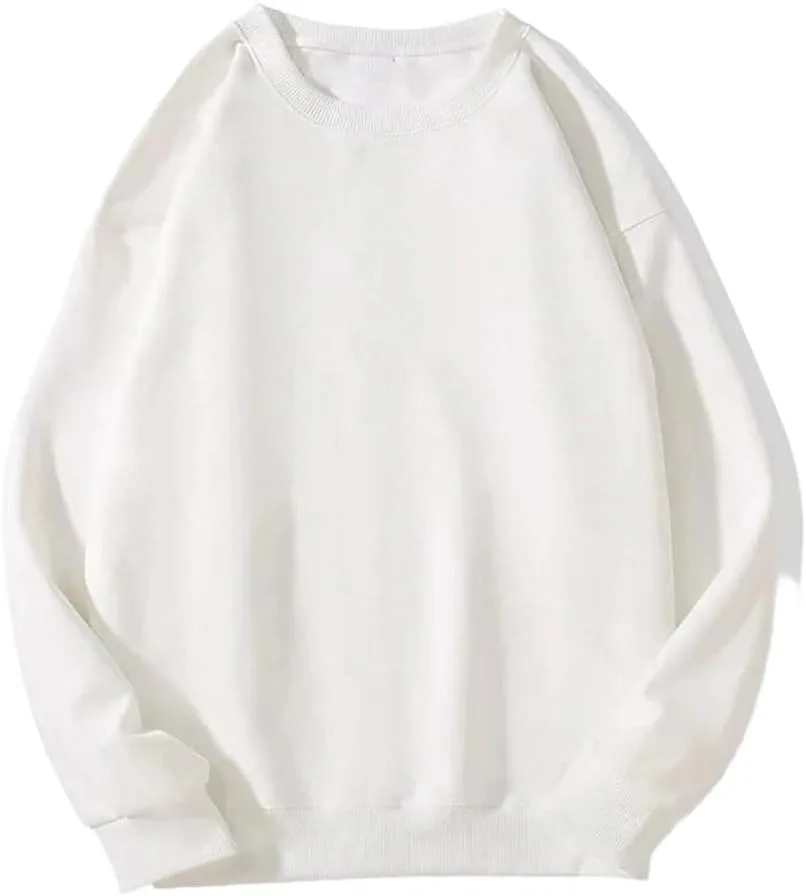 

Повседневный свитшот для мужчин, черный, белый, O-Neck