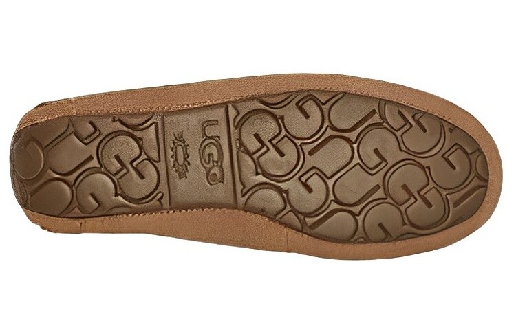 Женская повседневная обувь Женские низкие каштановые туфли Ugg, коричневый — фото 4