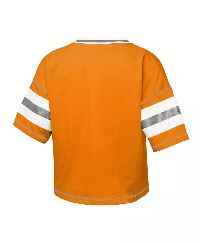 Большая девочка Tennessee Orange Tennessee Volunteers Gridiron Jersey майка с V-образным вырезом Outerstuff — фото 3