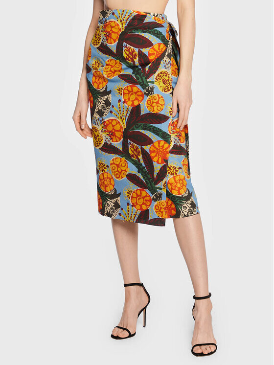 

Юбка миди стандартного кроя Weekend Max Mara, мультиколор