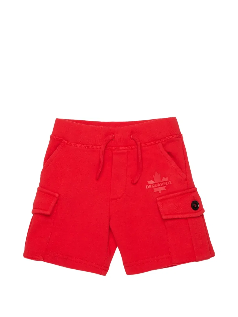 Карго-шорты с кленовым листом Dsquared2 Kids, красный