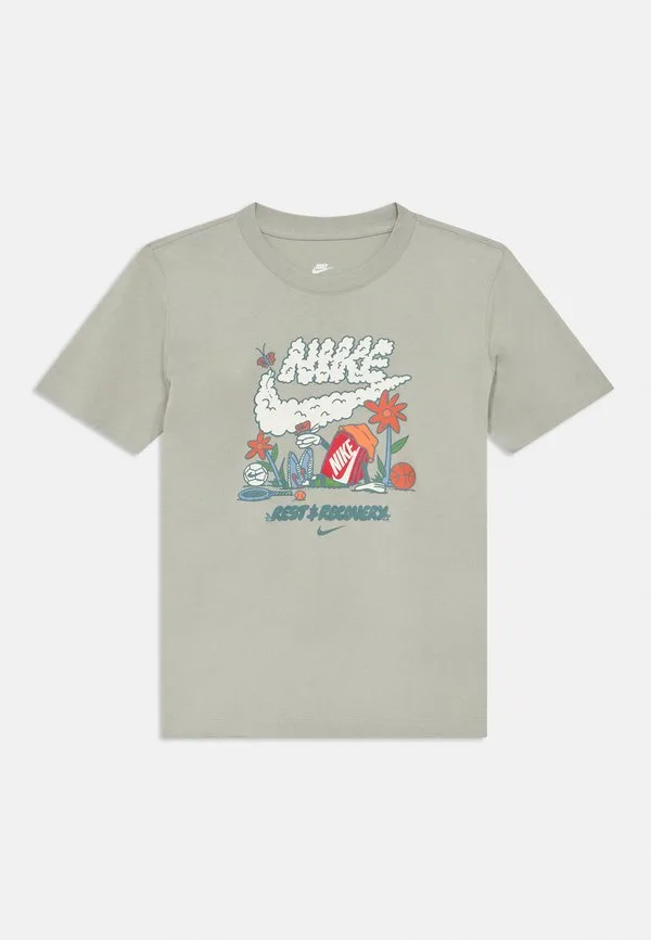 Футболка свободного кроя, с принтом Nike Sportswear, Spruce Fog — фото 3