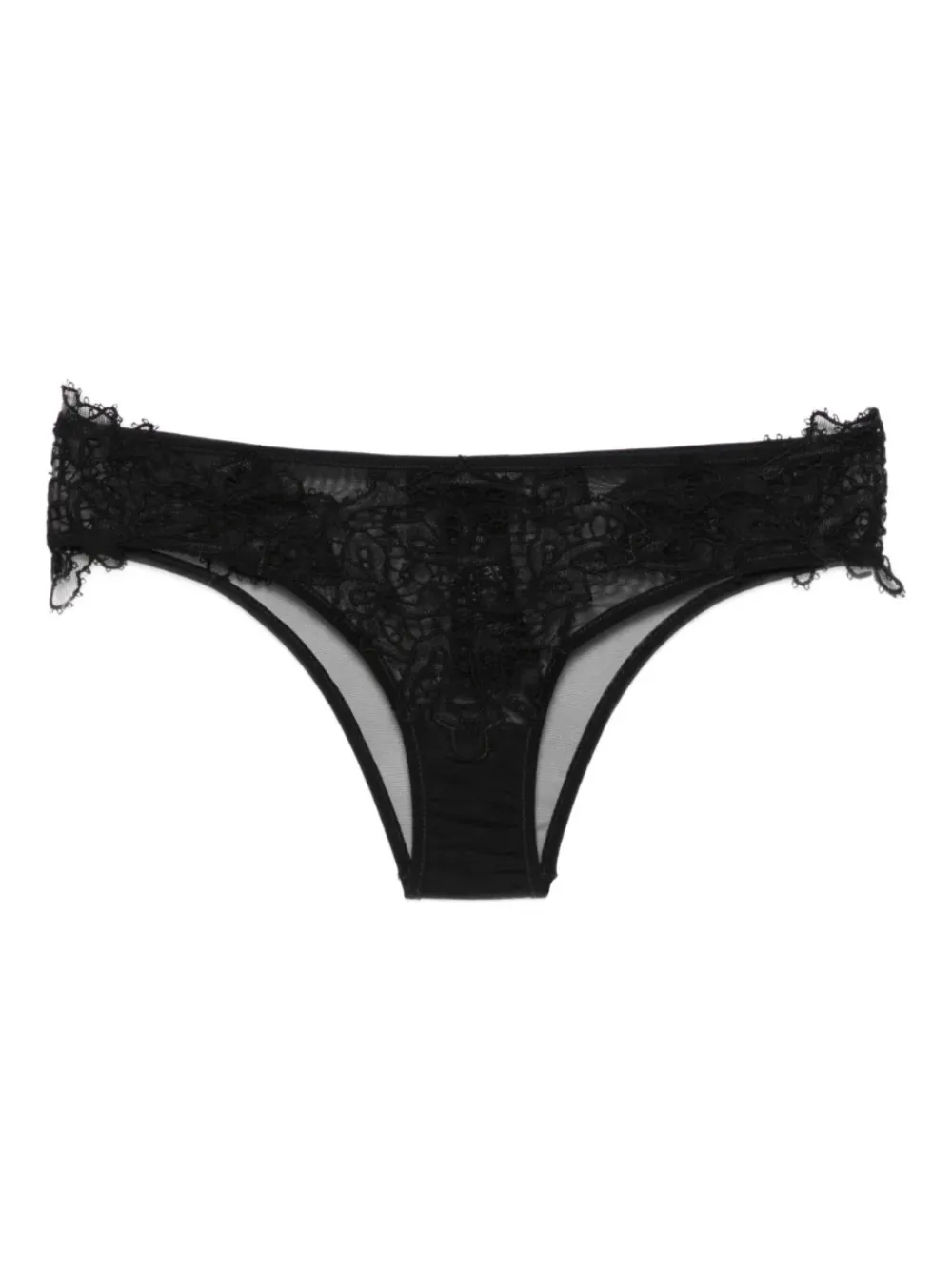 

Бюстгальтер с кружевной отделкой Ermanno Scervino, черный