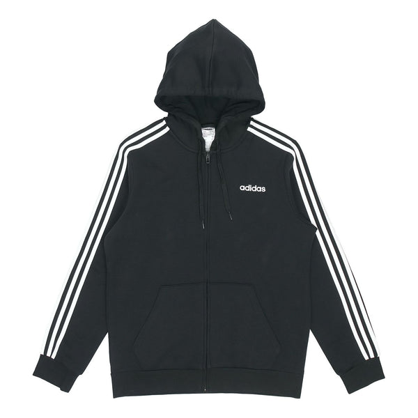 

Куртка adidas Essentials 3-Stripes Fleece Hoodie, черный