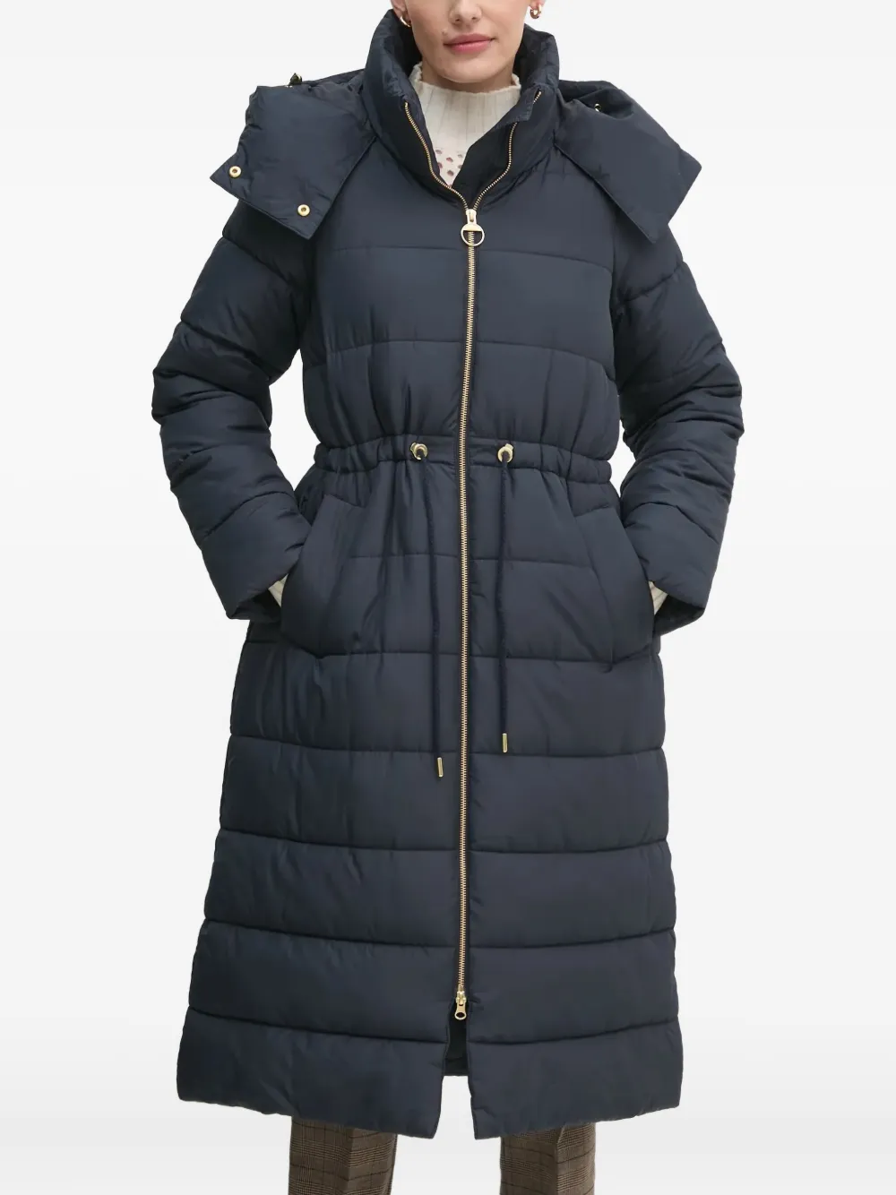 

Стеганая пуховая куртка Barbour, синий