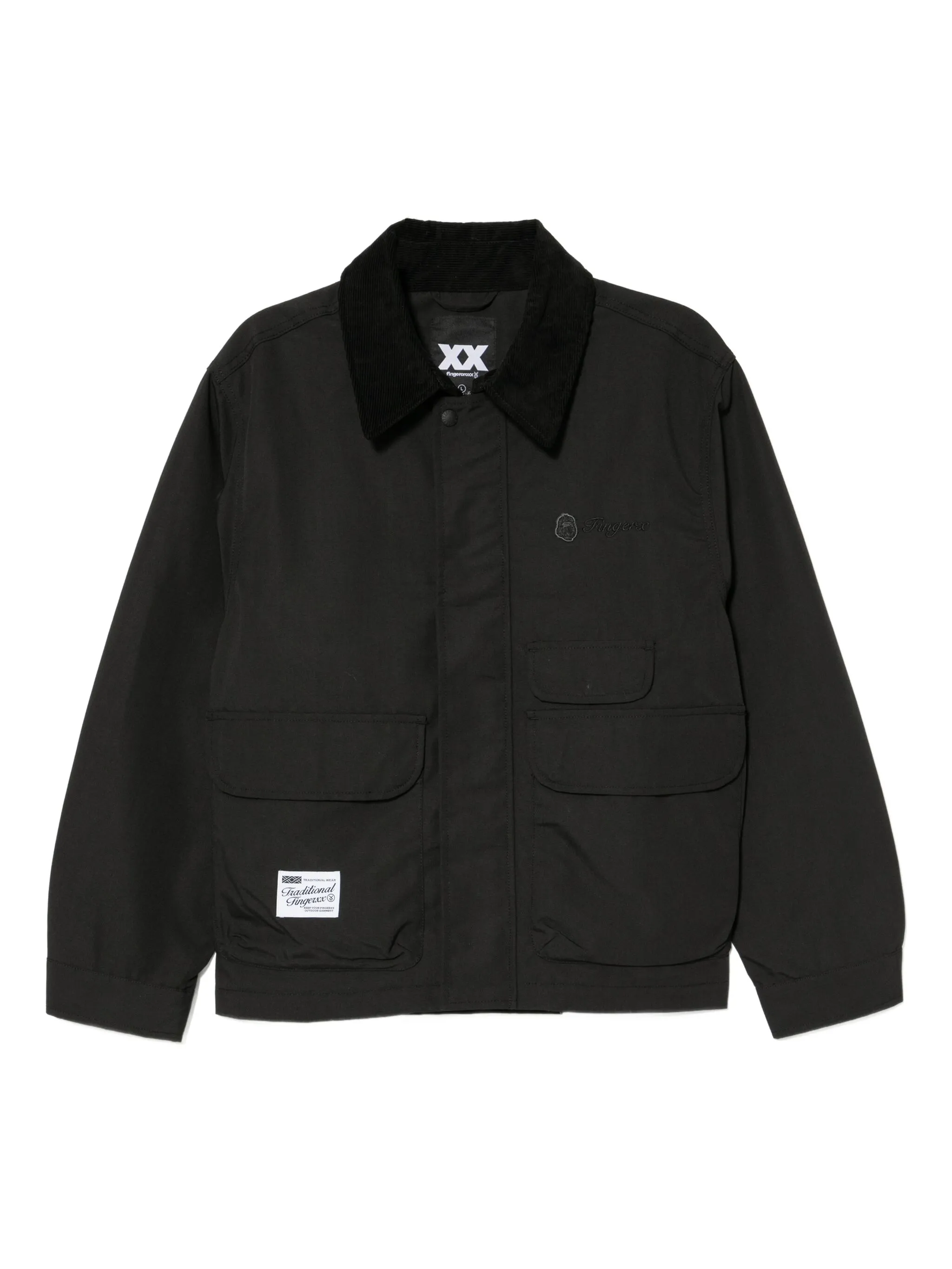 

Куртка с вышитым логотипом Fingercroxx, черный
