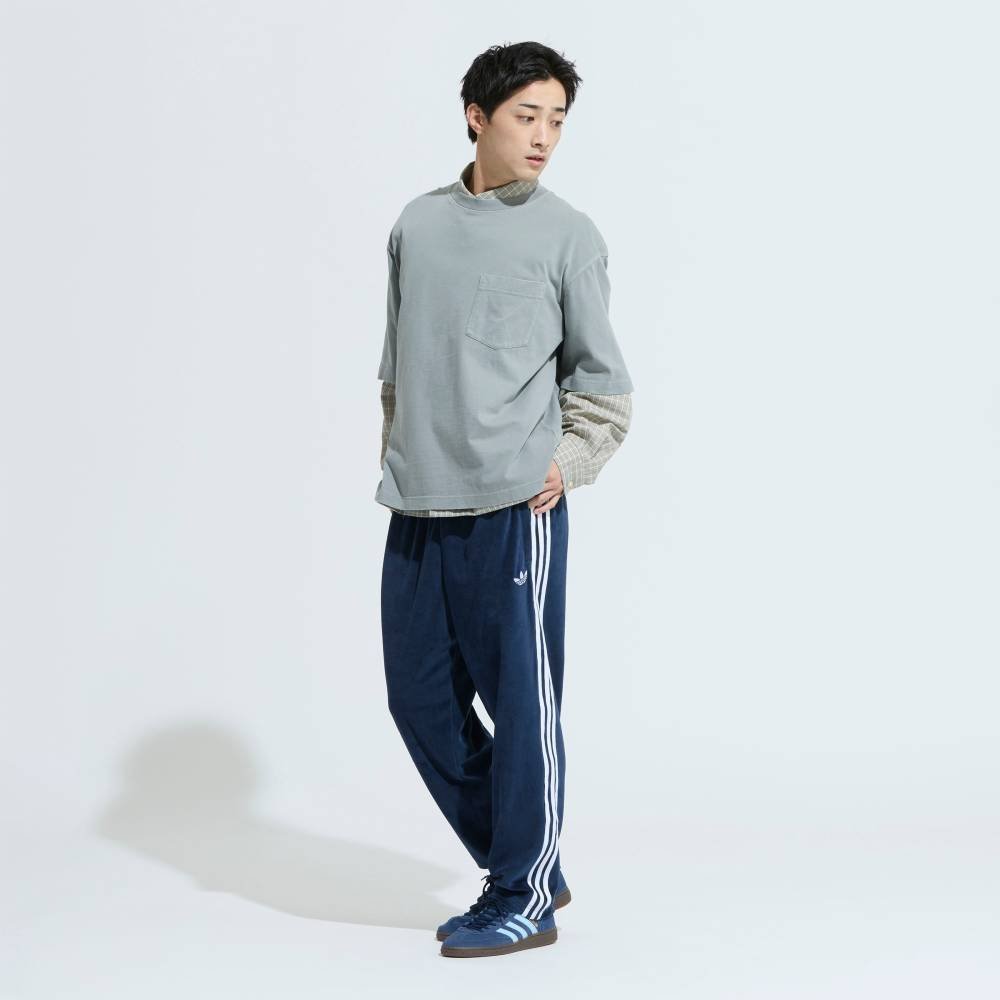 Спортивные брюки SST Adicolor Velour Adidas, blue — фото 2