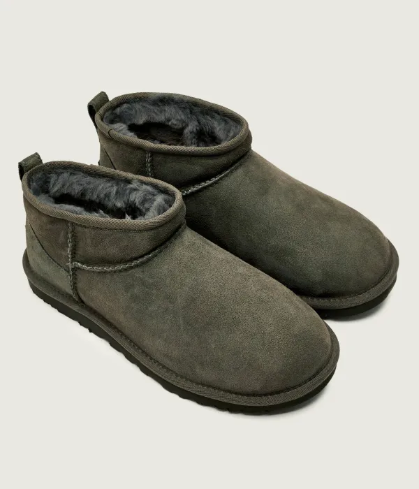 Угги Ugg Classic Ultra Mini, темно-оливковый — фото 3