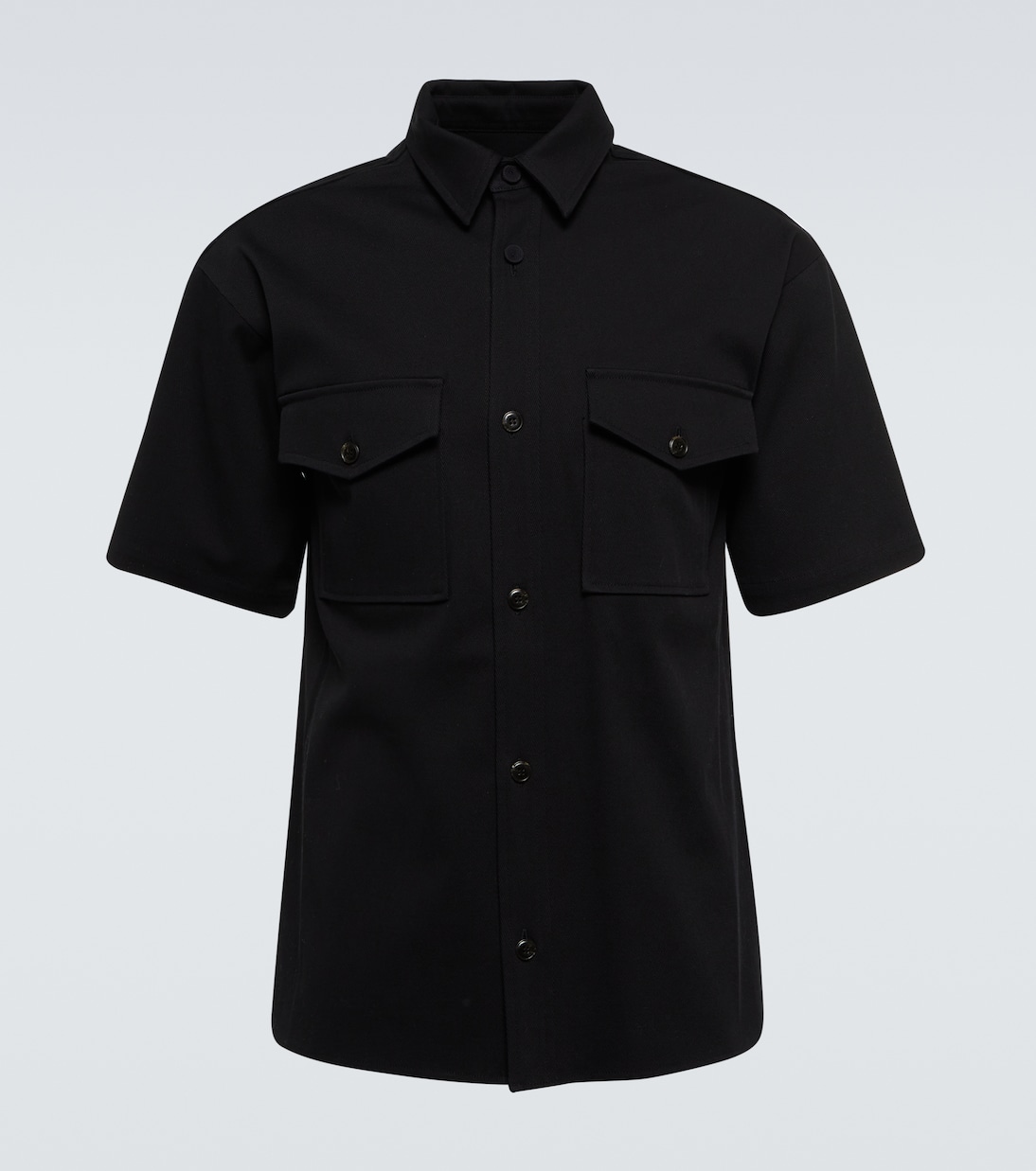 

Рубашка с короткими рукавами из хлопковой смеси Nanushka, Ink