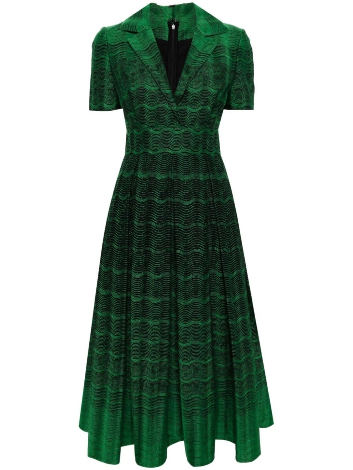 

Платье миди с вышивкой Elie Saab, зеленый