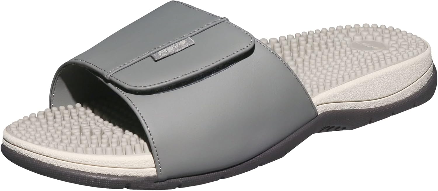 

Мужские сандалии на скользящей подошве с рефлексологическим и акупрессурным массажем Revs, серый