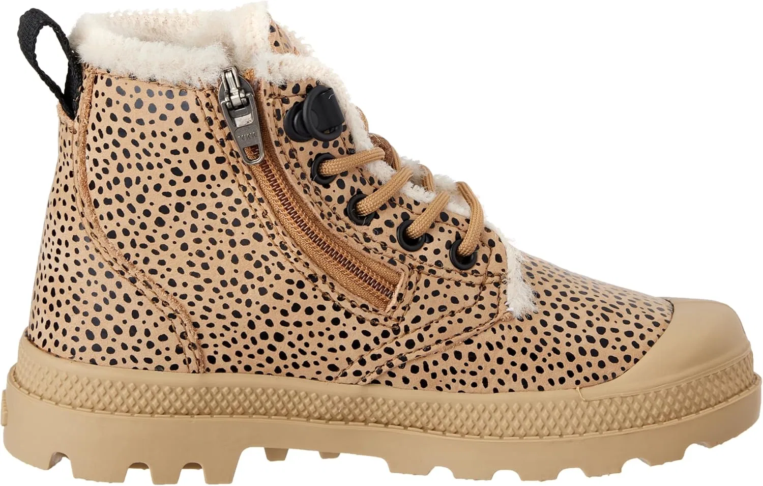 Модные шерстяные ботинки Palladium Girls Pampa Hi Zip, Dear Brown Safari — фото 4